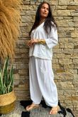 Lina Linen Blend Box Jacket White